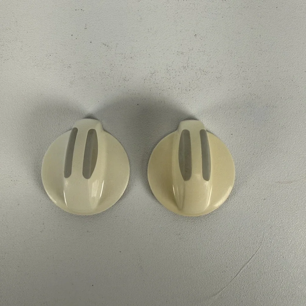 PAIR OF KNOBS Fits‎ Frigidaire KIP5C19, 1340349 Knob, Rotary, White